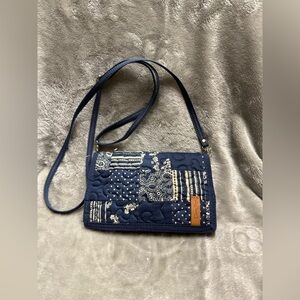 Donna Sharp Stylish Navy Patterned Crossbody Bag